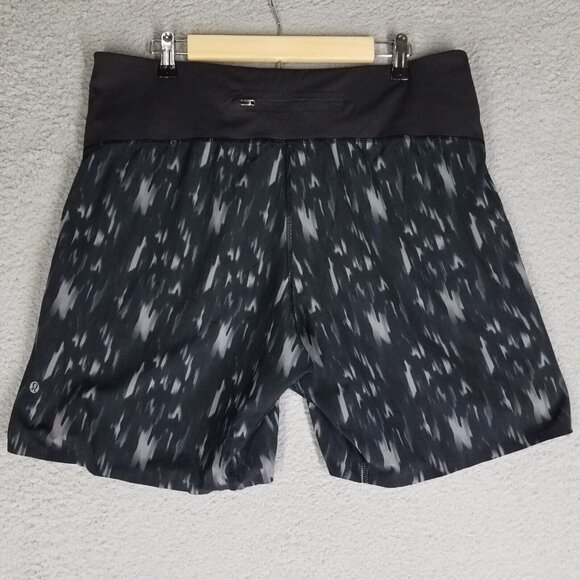 Lululemon Shorts Adult XL Black Active Workout Gym Unlined 8" Pull On Casual Men - Picture 2 of 11